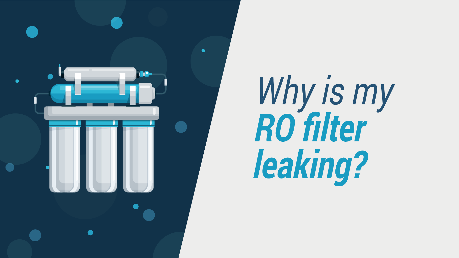 Why Is My RO Water Filter Leaking? SimpleLab Tap Score