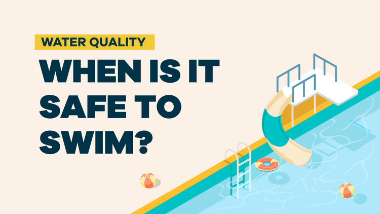 When is water safe to swim in? 