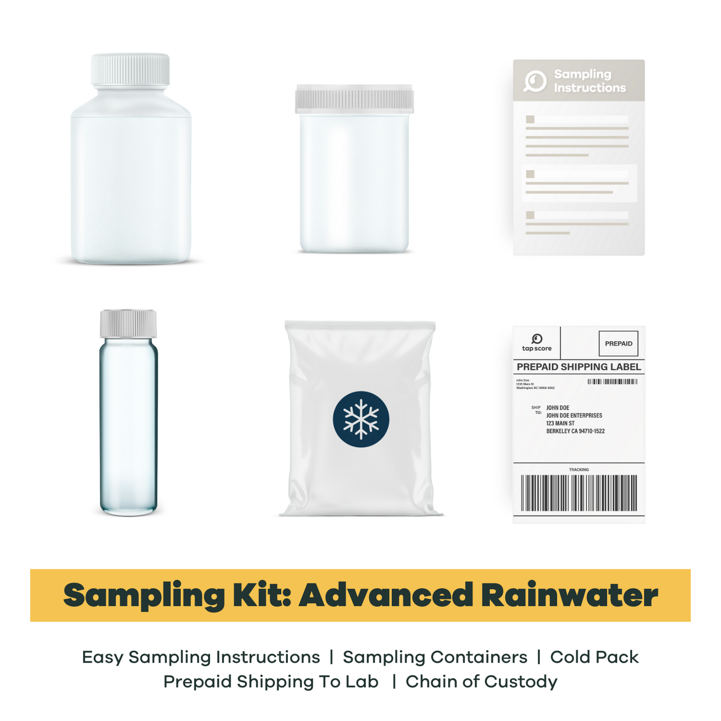 Advanced RainWater Laboratory Test Sampling Kit