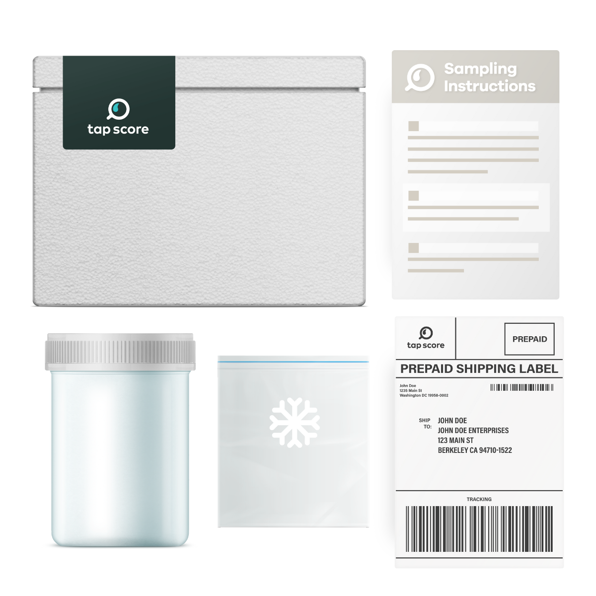 Sampling Materials for Coliform Tap Score Test