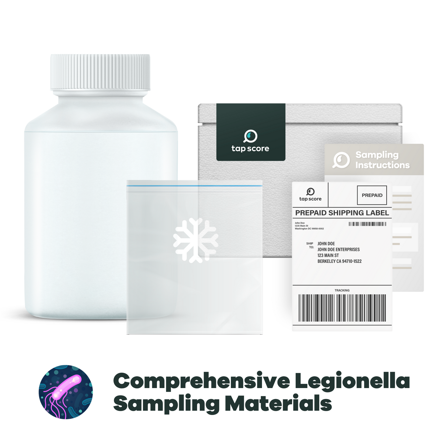 Comprehensive Legionella Sampling Kit for Lab Testing