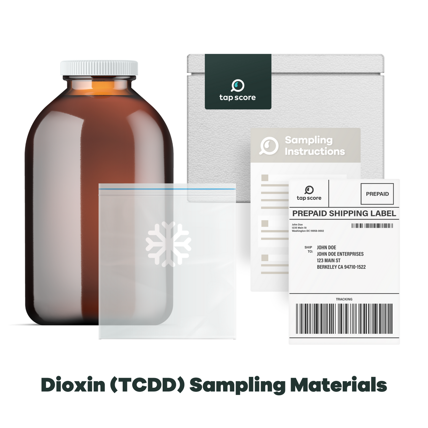 Dioxin TCDD Sampling Materials for Laboratory Testing in Drinking Water