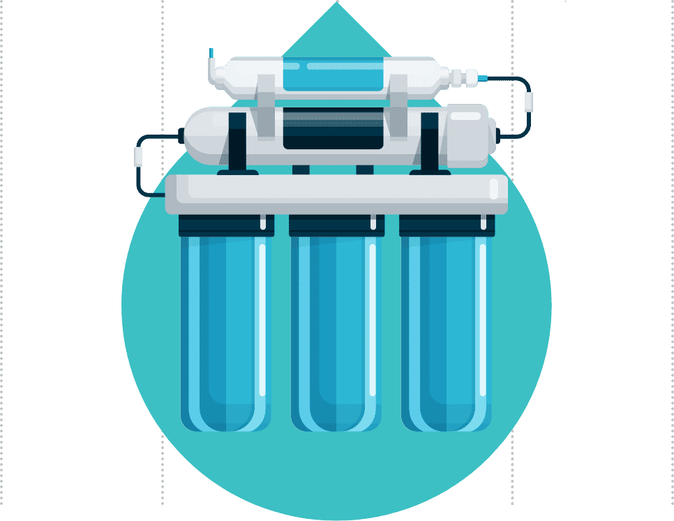 Drinking Water Filtration System illustration