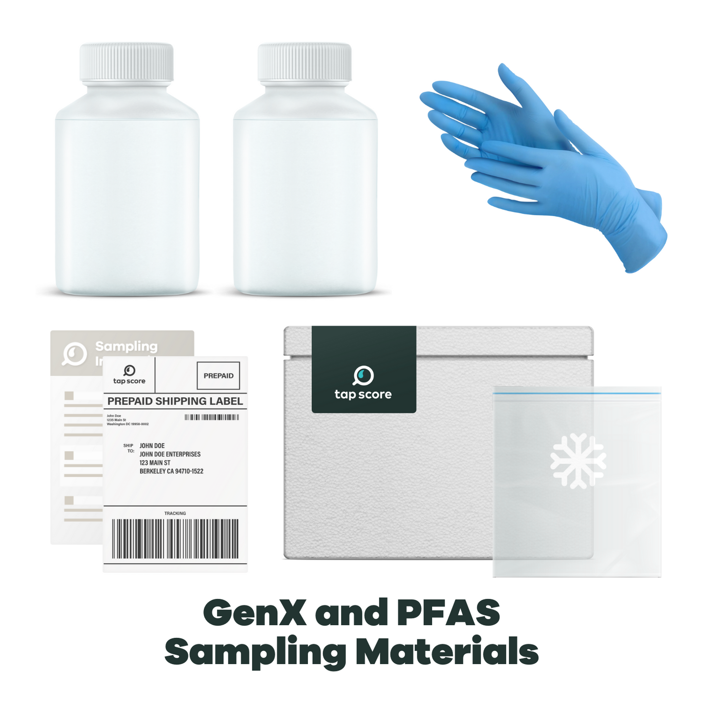 GenX and PFAS Testing Sampling Materials - Tap Score