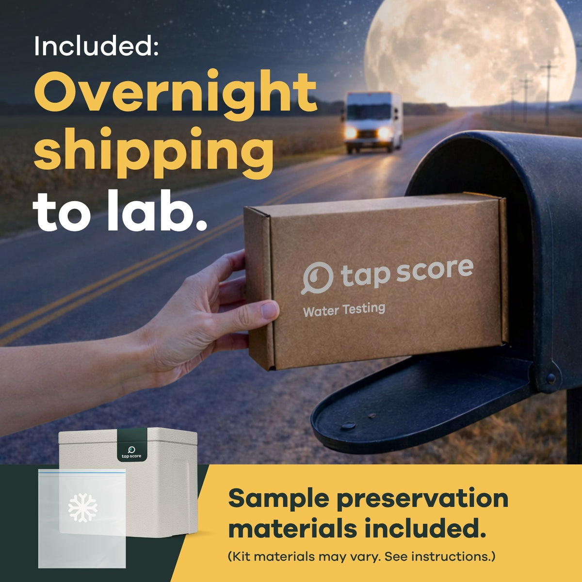 Overnight shipping to lab