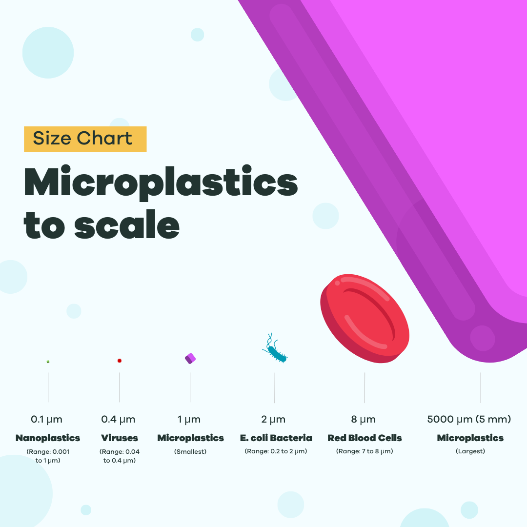 Microplastics Chart to scale