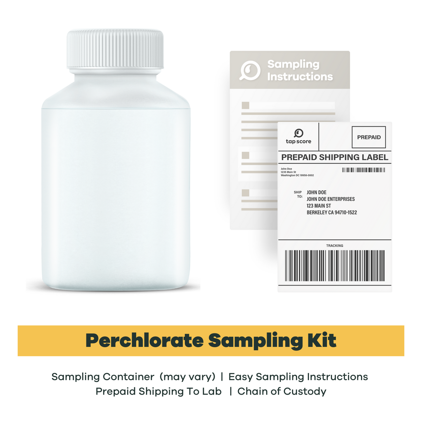 Perchlorate in Drinking Water Sampling Kit Containers