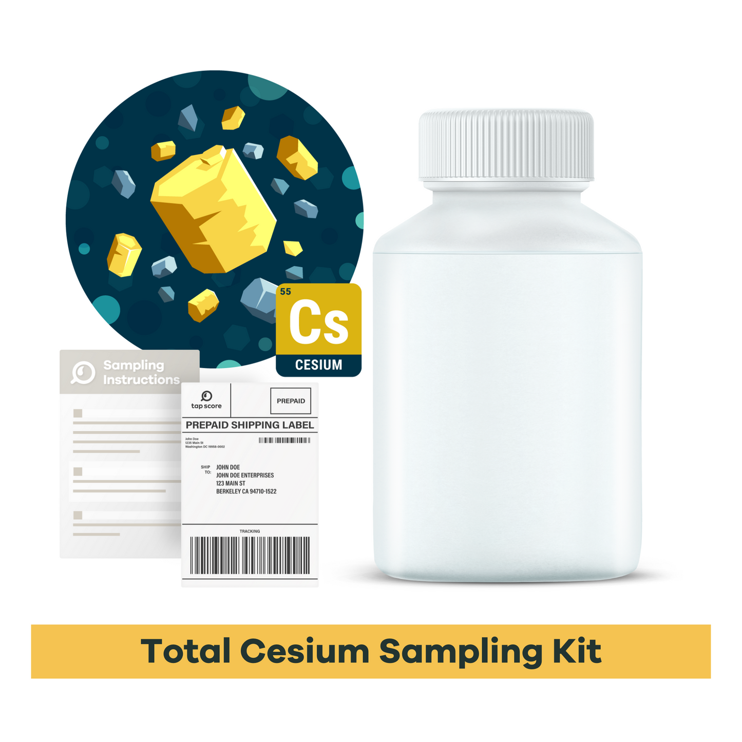 Cesium Test Sampling Kit