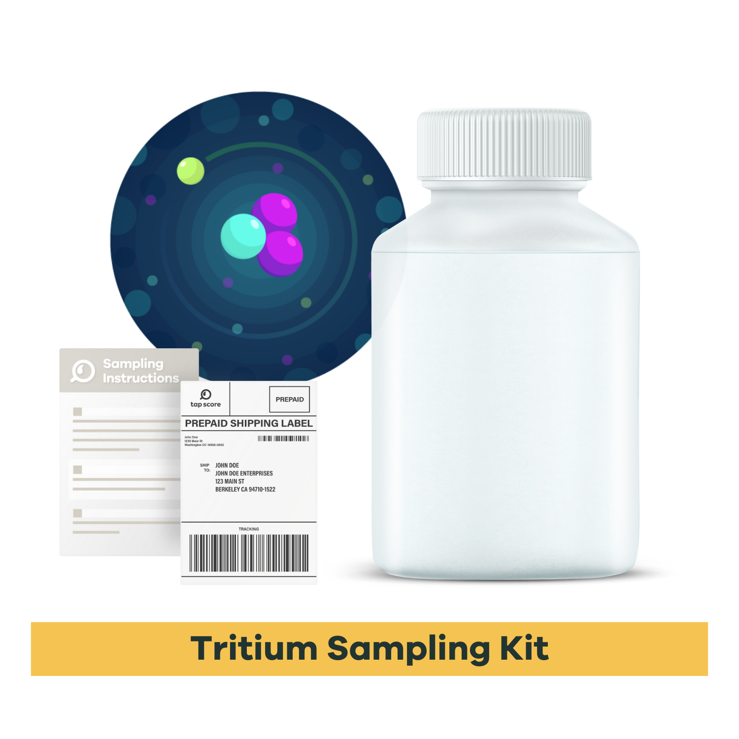 Tritium Water Test Kit - Sampling Materials