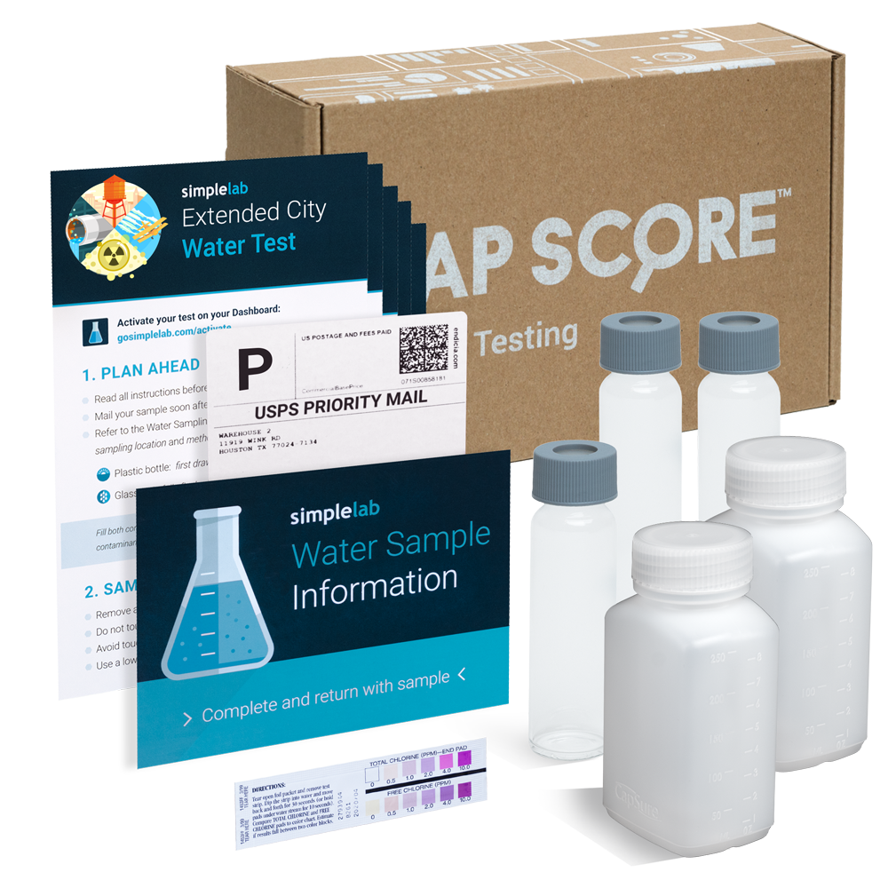 Extended City Water Test SimpleLab Tap Score