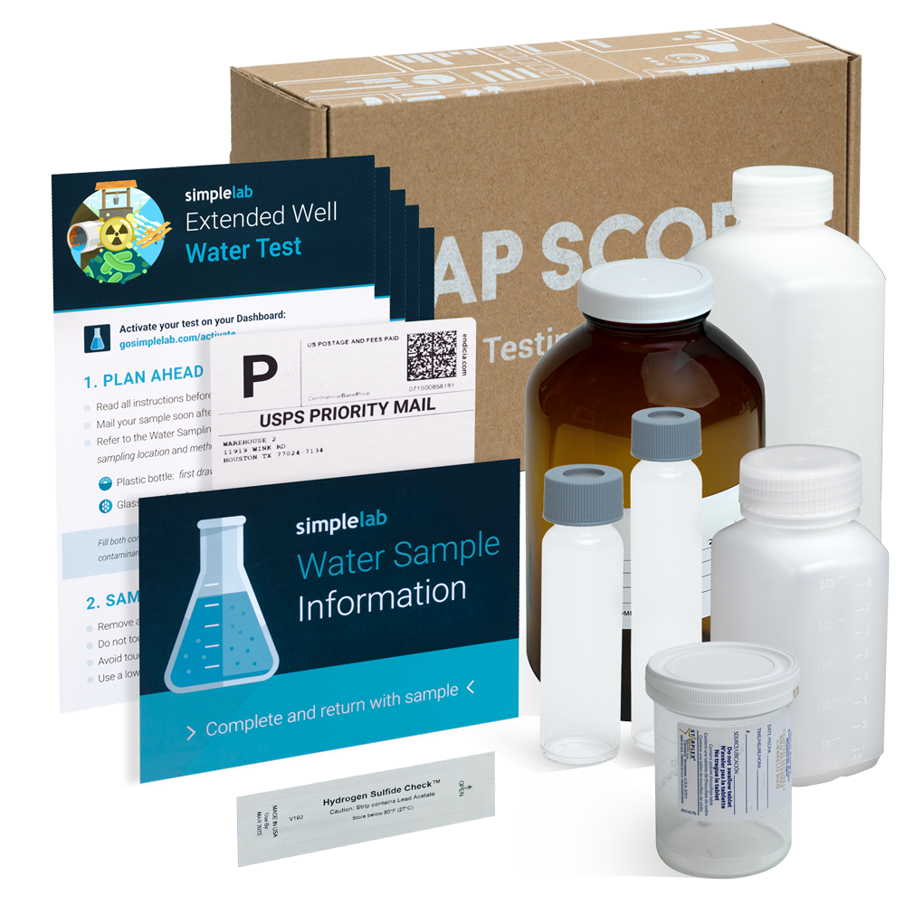 Water Sample Test Extended Well Water Test – SimpleLab Tap Score